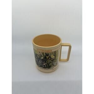 1983 STAR WARS Return of the Jedi DEKA Plastic Cup Mug Ewoks Leia C3P0 R2D2